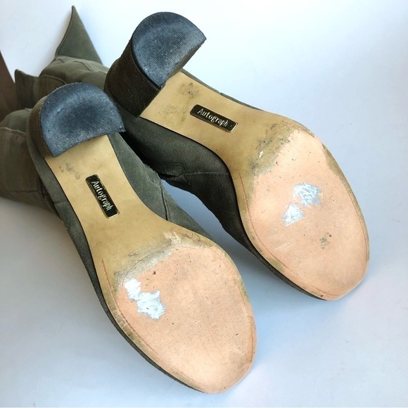 M&S Autograph Suede Block Heel Over the Knee Boots - Picture 12 of 16